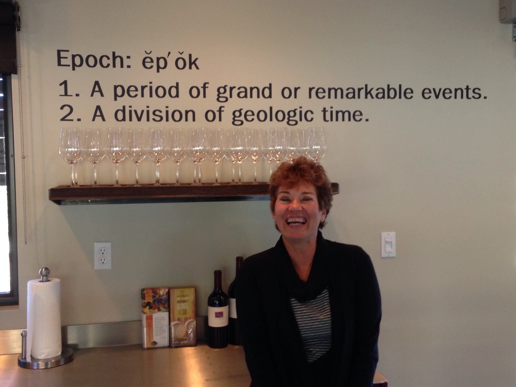 Lesa Johnson at Epoch Winery, York Mountain AVA