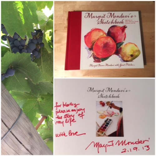 One of Margrit Mondavi's books, a celebration of wine, art and food.